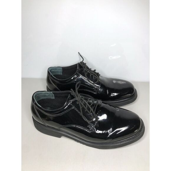 Thorogood Black Patent Leather Oxfords Lace Work Shoes Men’s sz 10.5M US/43.5EU main image 13